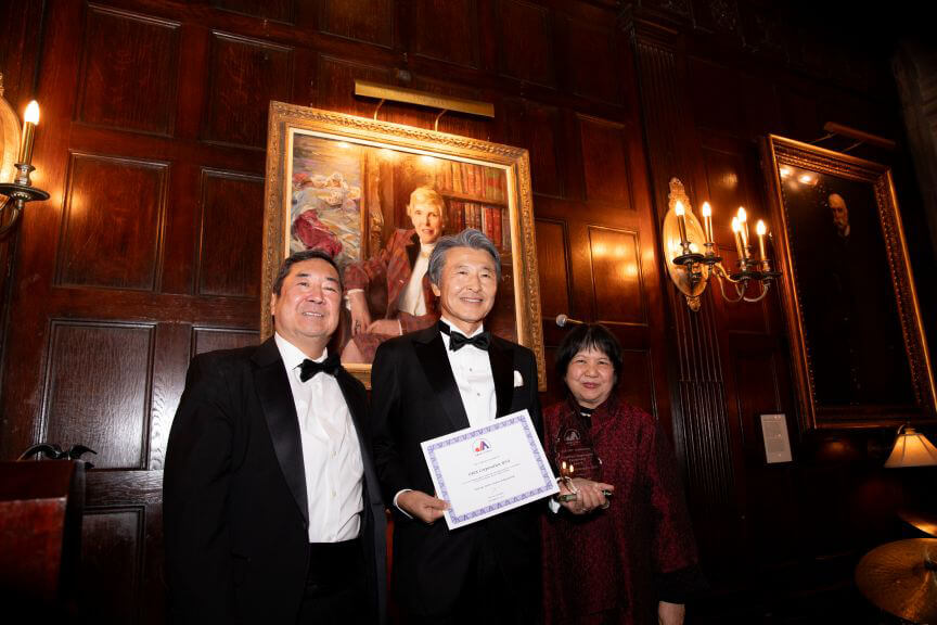 （l to r）Mr. Sato, Mr. Suzuki and Ms. Onuma (Photos by Masao Katagami)
