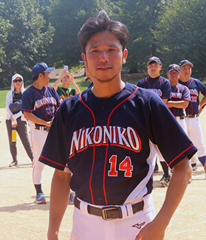 丸田尚輝選手（ニコニコ）